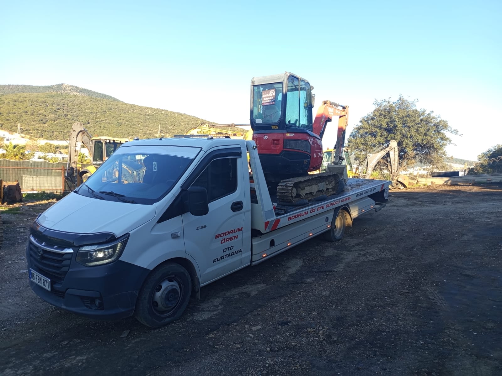 Bodrum forklift ve iş makinesi transferi