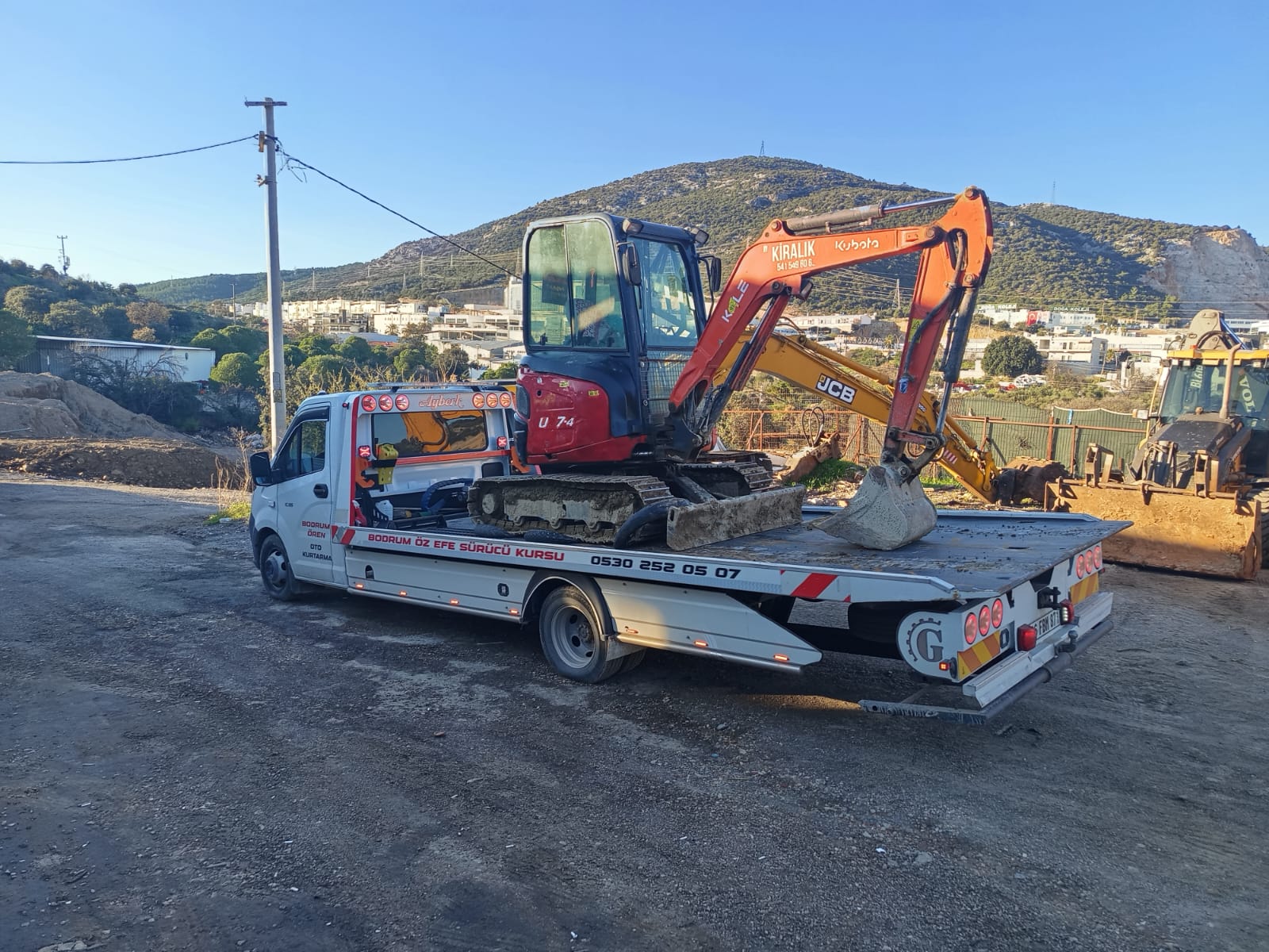Bodrum forklift ve iş makinesi taşıma